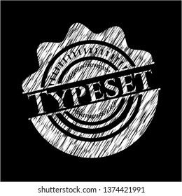 Typeset on blackboard