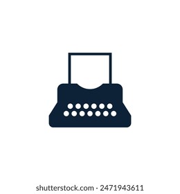 typewriter abstract logo modern style