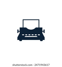 typewriter abstract logo modern style