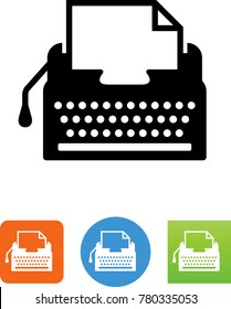 Typewriter / Author  Icon