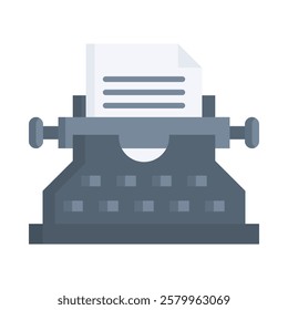 Typewriter Icon Element For Design