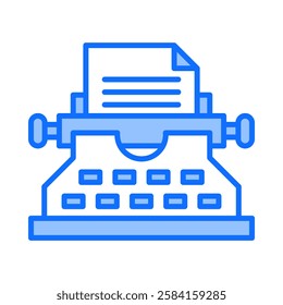 Typewriter Icon Element For Design