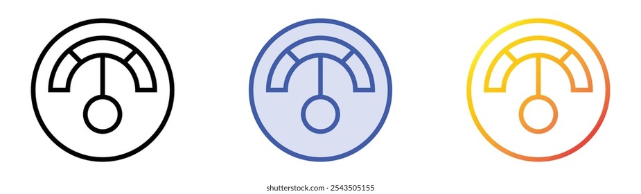 typewriter icon icon. Linear, Blue Fill and Gradient Style Design Isolated On White Background