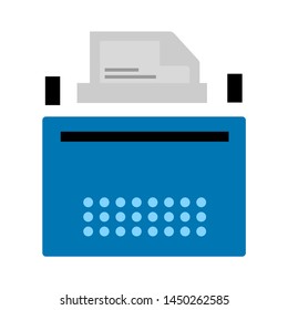 typewriter icon. Logo element illustration.  typewriter symbol design. colored collection. typewriter concept. Can be used in web and mobile