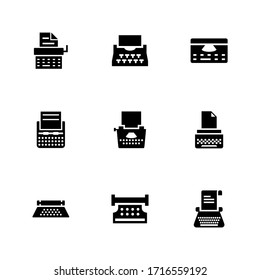 typewriter icon or logo isolated sign symbol vector illustration - Collection of high quality black style vector icons
