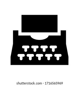 typewriter icon or logo isolated sign symbol vector illustration - high quality black style vector icons
