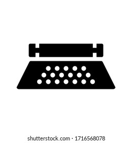 typewriter icon or logo isolated sign symbol vector illustration - high quality black style vector icons
