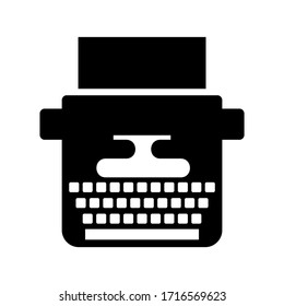 typewriter icon or logo isolated sign symbol vector illustration - high quality black style vector icons
