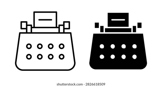 Typewriter icon minimal design pack