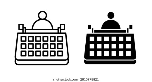 Typewriter icon pack with silhouette and stroke web icons.