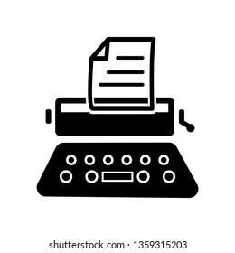 Typewriter Icon. SEO Content Management Icon. cash registers favorites icon