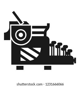 Typewriter icon. Simple illustration of typewriter vector icon for web design isolated on white background