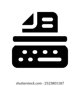 Schreibmaschinensymbol. Vektorsymbol für Ihre Website, Ihr Handy, Ihre Präsentation und Ihr Logo-Design.