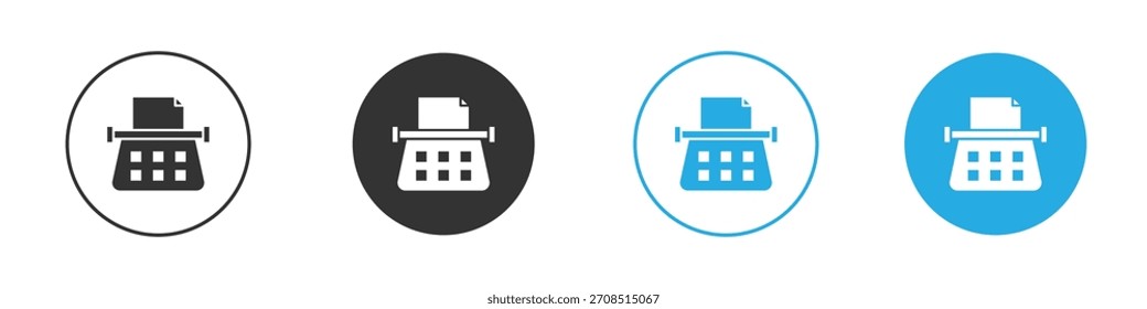 Typewriter icon For web, mobile.Vector Illustration