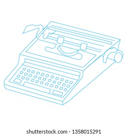 typewriter icon.vector illustration