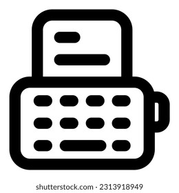 typewriter Illustration vector icon illustration asset