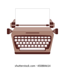 typewriter  isolated icon design, vector illustration  graphic 