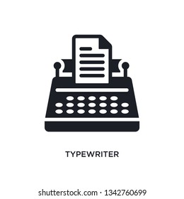 typewriter isolated icon. simple element illustration from electronic devices concept icons. 