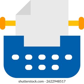 Typewriter Line vector Icon Design