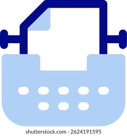 Typewriter Line vector Icon Design