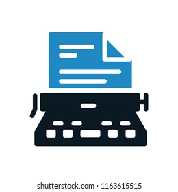 Typewriter Machine Icon  