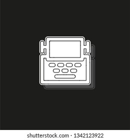 typewriter machine icon - type letter machine - keyboard typeing icon