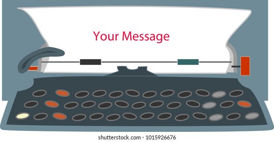 A typewriter as a marketing space