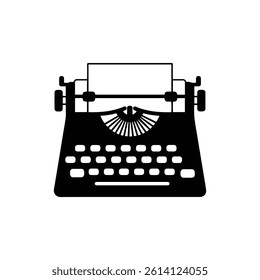 Typewriter with Multiple Language Keys Icon Representing Multilingual Typing