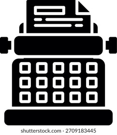 Vektor für das Design neuer kreativer Symbole für Schreibmaschinen