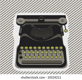 typewriter- object - Vector