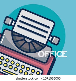 typewriter office element