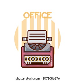 typewriter office element