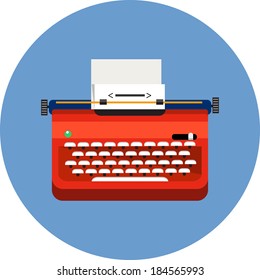  Typewriter and paper sheet