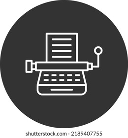 Typewriter Pixel Perfect Detail Icon