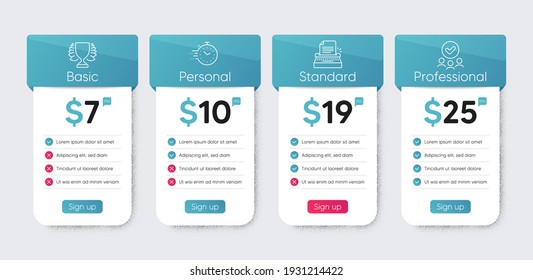 Typewriter, Timer and Winner line icons set. Price table chart, business plan template. Approved group sign. Writer machine, Deadline management, Sports achievement. Teamwork. Education set. Vector