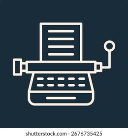 Typewriter trendy artwork design useful creative vector Illustration exquisite colorful background.eps