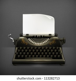 Typewriter vector