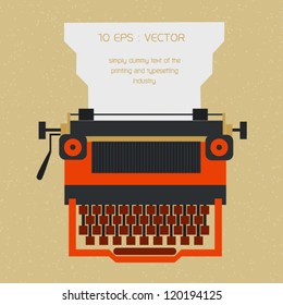 Typewriter Vector