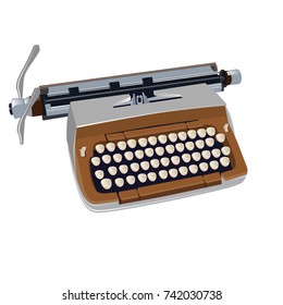 typewriter vector