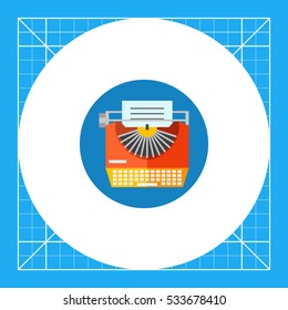 Typewriter Vector Icon