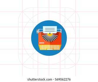 Typewriter Vector Icon