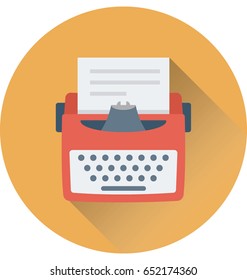 Typewriter Vector Icon