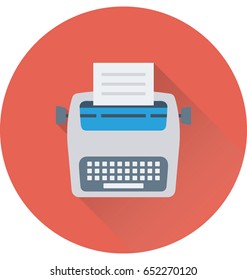 Typewriter Vector Icon