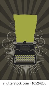 typewriter.Vector  - green