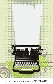 typewriter.Vektorgrafik.