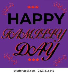 TYPHOGRAPHY HAPPY FAMILY DAY TAEMPLATE