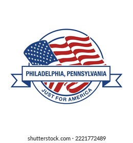 typhography the name of the city in the united states 
flag begron emblem