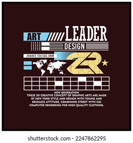 Typhography slogan for streetwear tshirt design