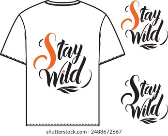 Diseño de camiseta de tifografía con estilo caligrafía.