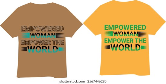 Typhography t-shirt design with color variation